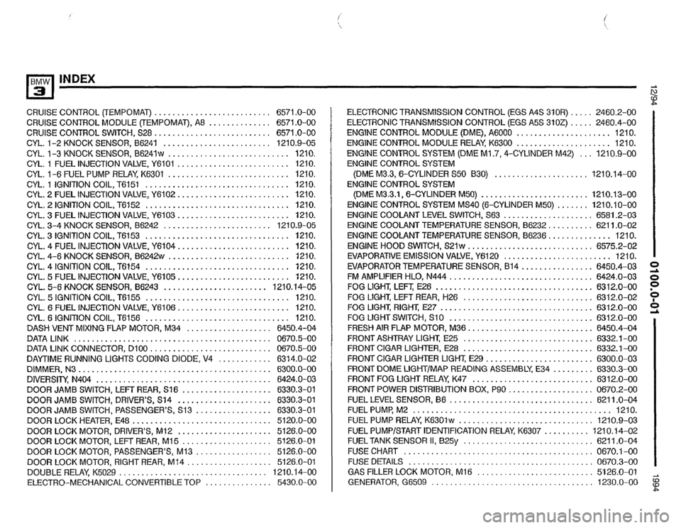 BMW 320i 1994 E36 Electrical Troubleshooting Manual 