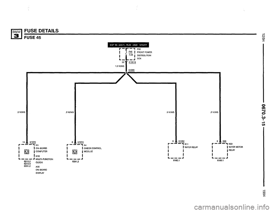 BMW 325i 1994 E36 Electrical Troubleshooting Manual (435 Pages)