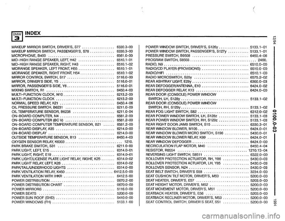 BMW M3 1994 E36 Electrical Troubleshooting Manual 