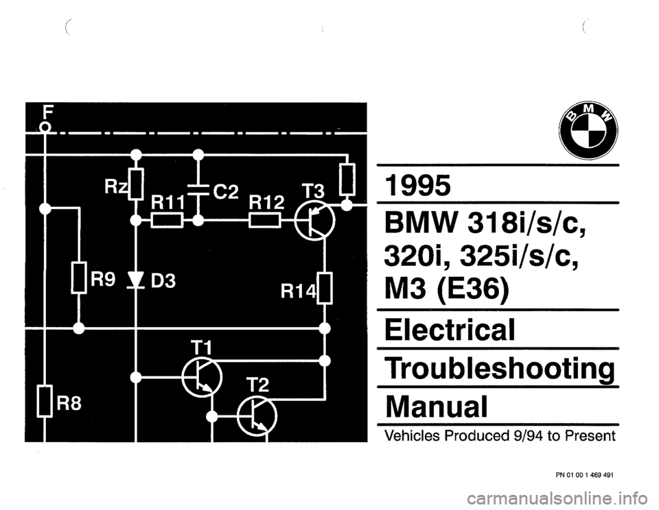 BMW 325i 1995 E36 Electrical Troubleshooting Manual 