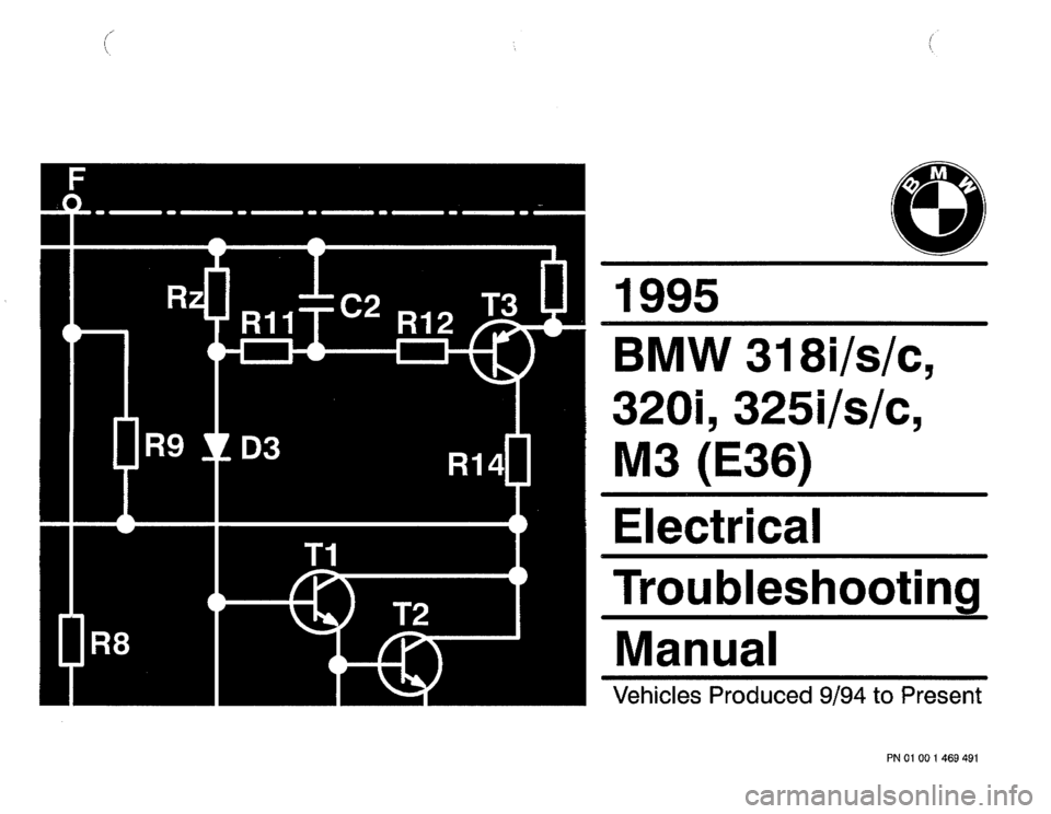 BMW M3 1995 E36 Electrical Troubleshooting Manual 