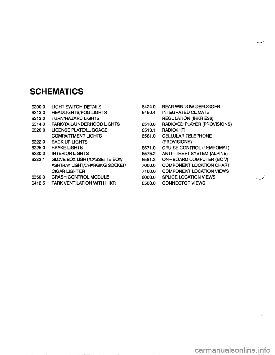 BMW 318i 1995 E36 Electrical Troubleshooting Manual 