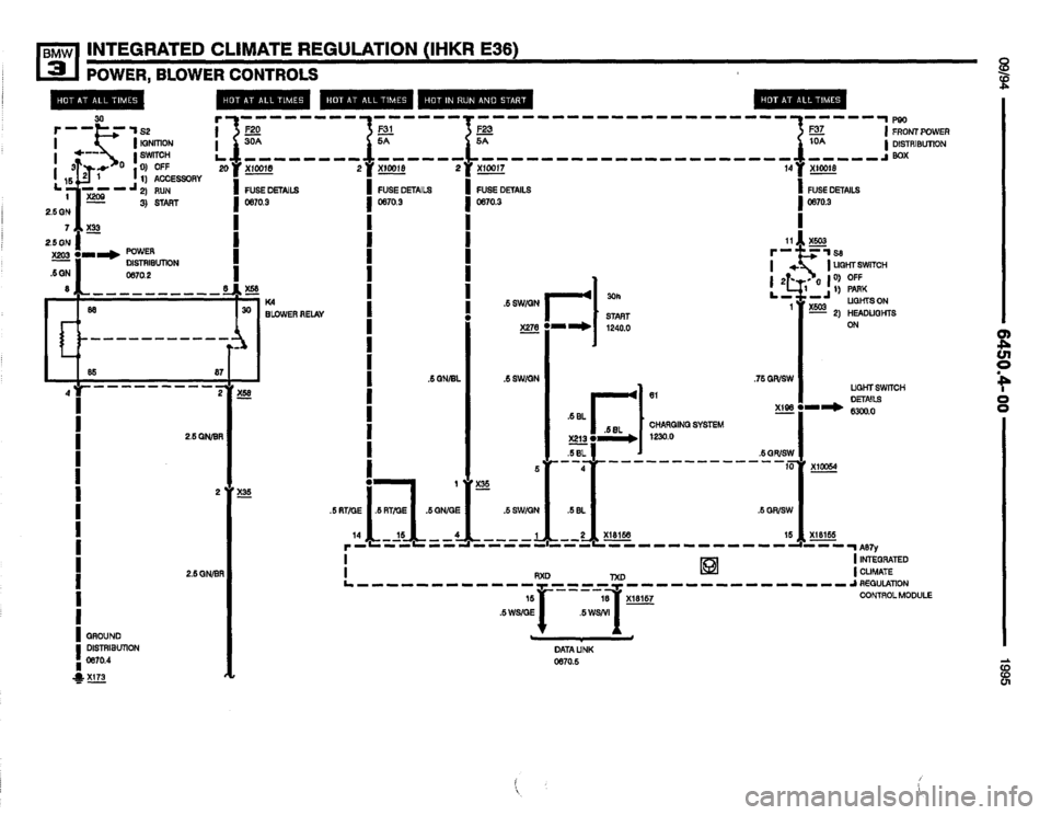 BMW 325i 1995 E36 Electrical Troubleshooting Manual 