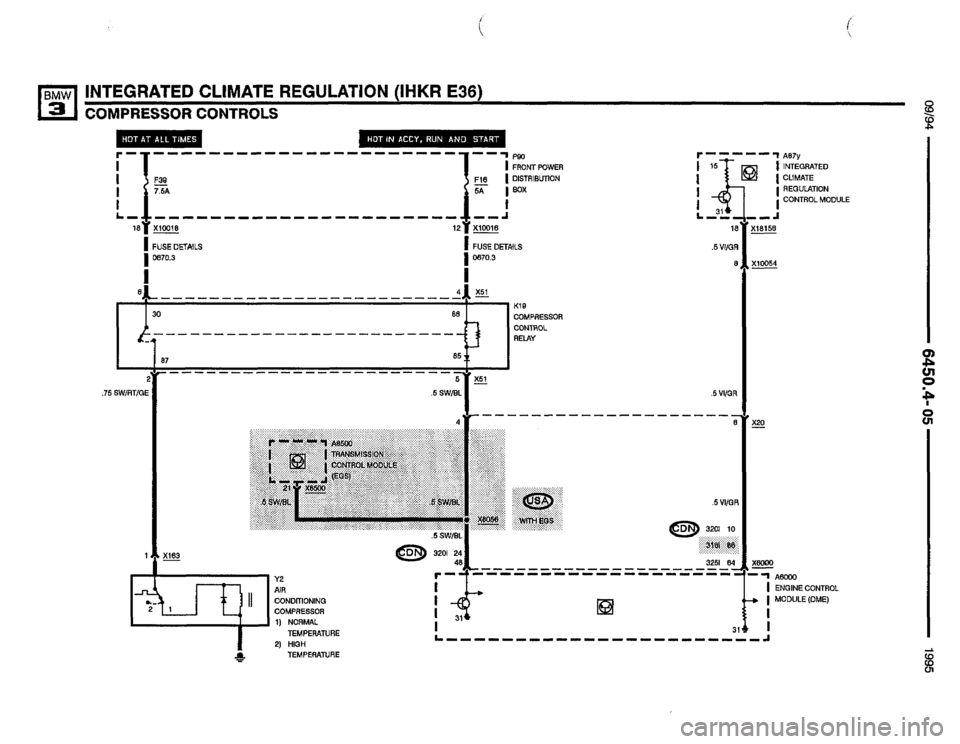 BMW 325i 1995 E36 Electrical Troubleshooting Manual 