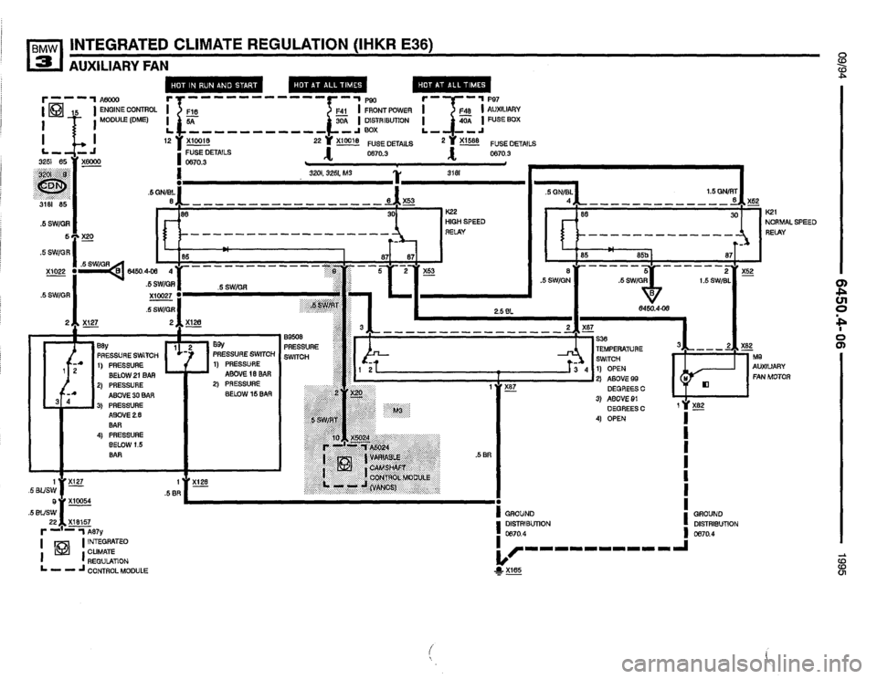 BMW 325i 1995 E36 Electrical Troubleshooting Manual 