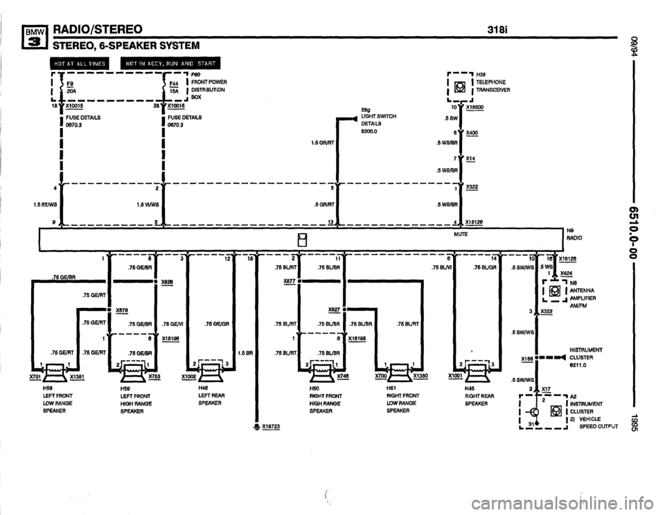BMW 320i 1995 E36 Electrical Troubleshooting Manual 