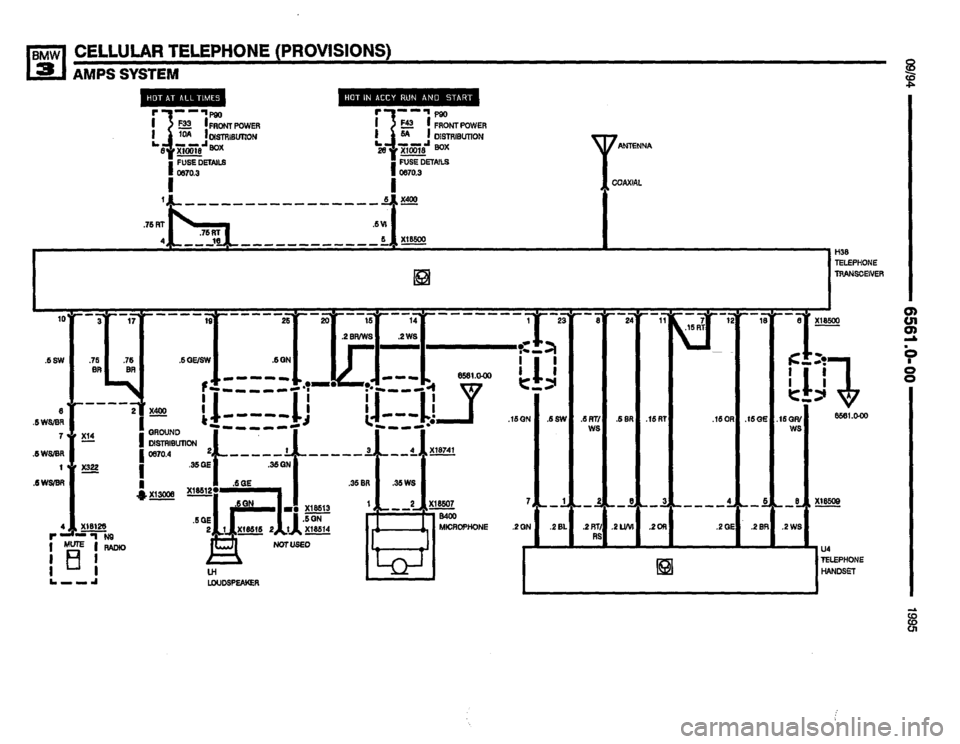 BMW 320i 1995 E36 Electrical Troubleshooting Manual 