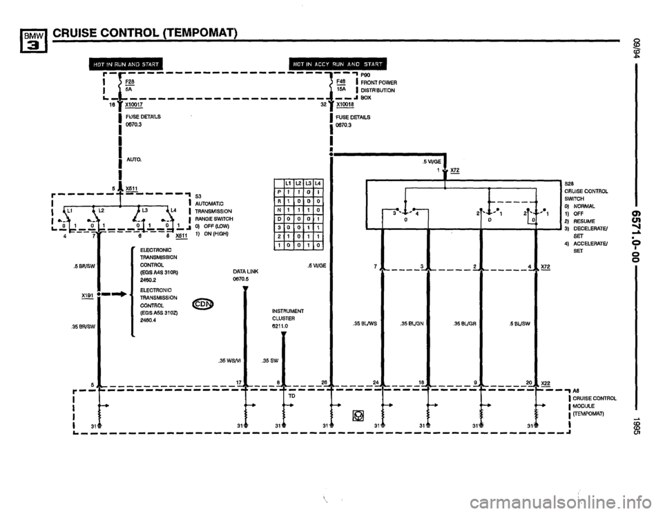BMW 320i 1995 E36 Electrical Troubleshooting Manual 