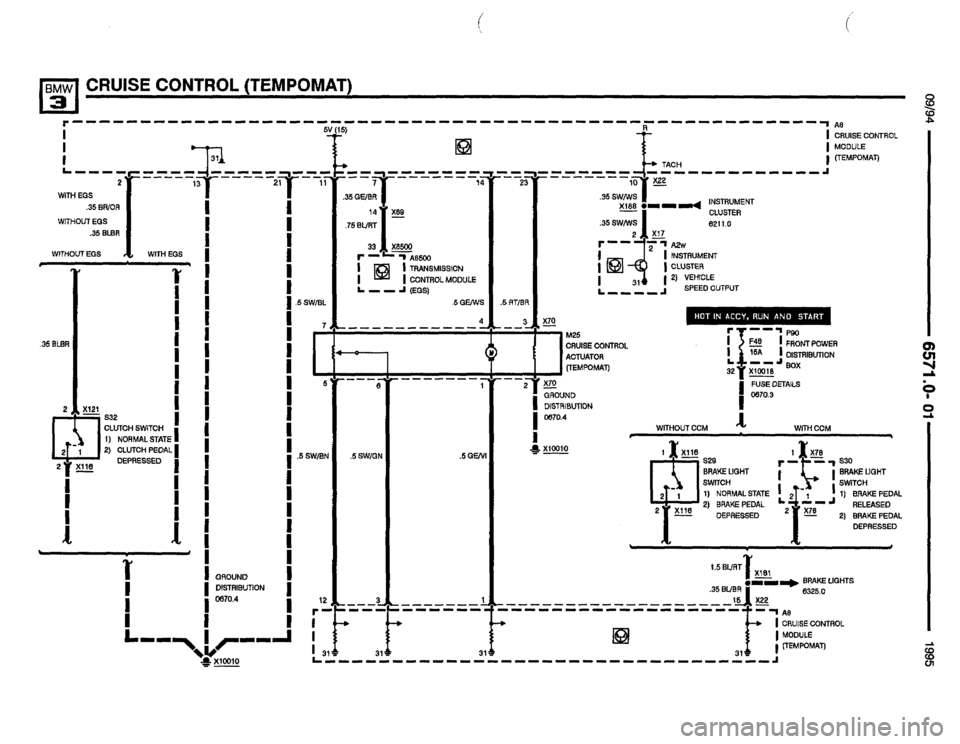 BMW 320i 1995 E36 Electrical Troubleshooting Manual 