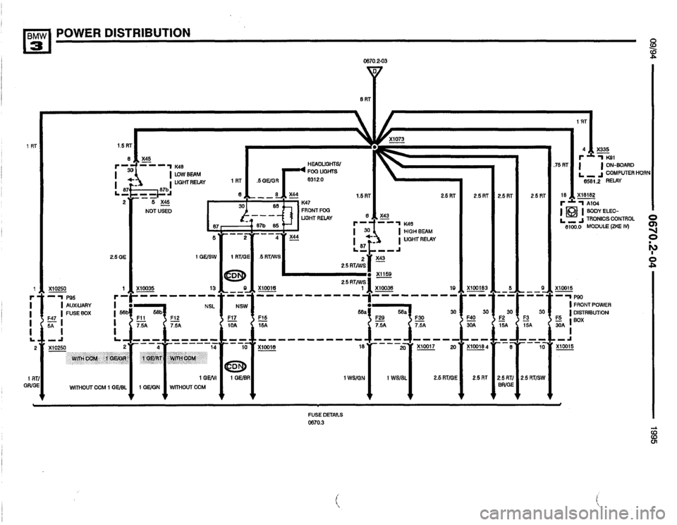 BMW 318i 1995 E36 Electrical Troubleshooting Manual 