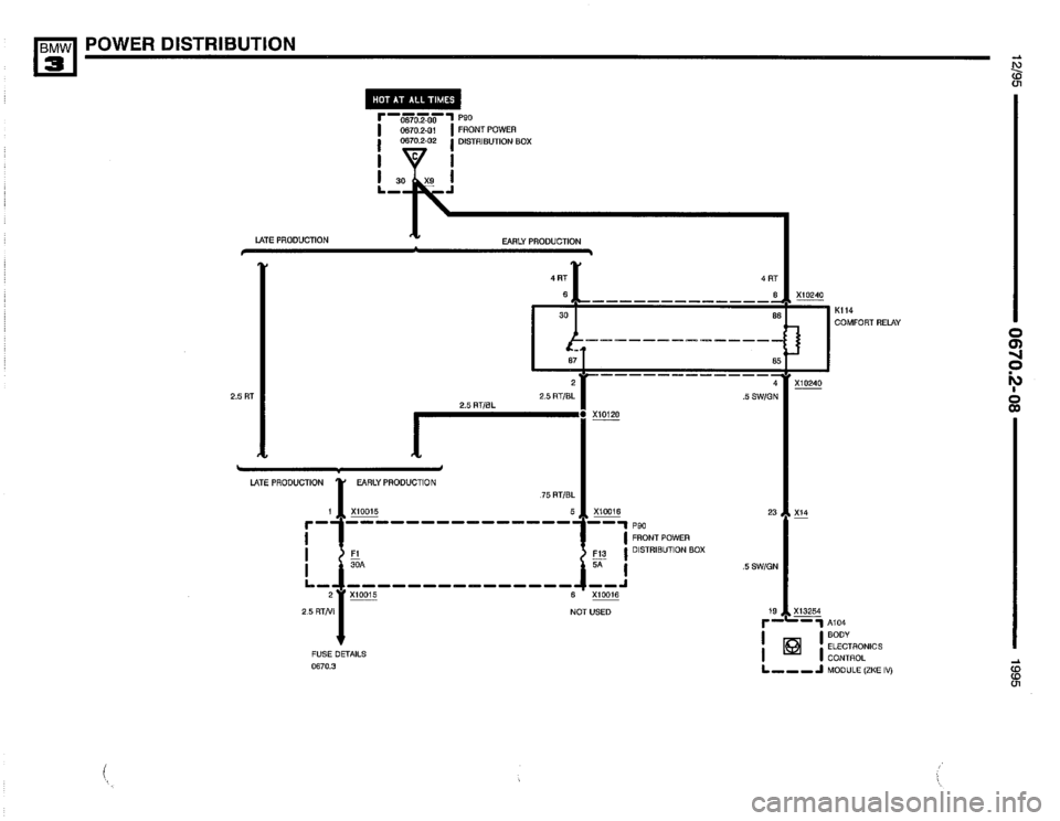 BMW M3 1995 E36 Electrical Troubleshooting Manual 