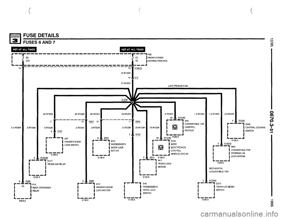 BMW 318i 1995 E36 Electrical Troubleshooting Manual 