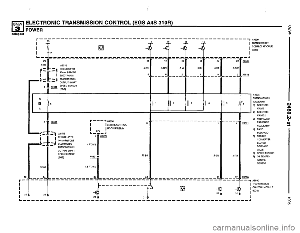 BMW 318ti 1995 E36 Electrical Troubleshooting Manual 