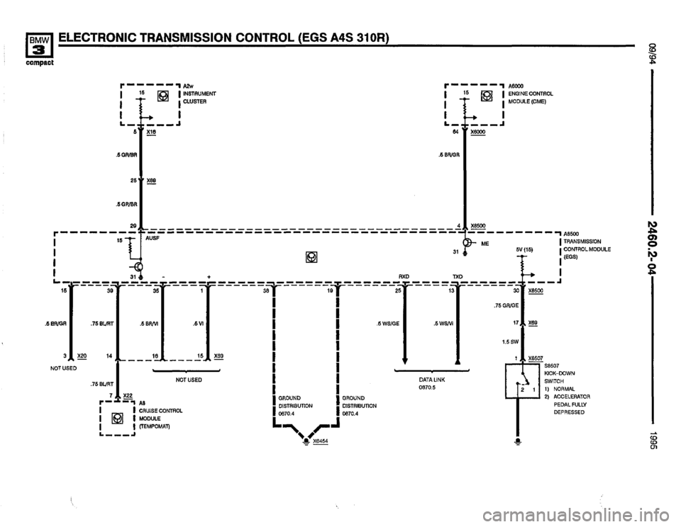 BMW 318ti 1995 E36 Electrical Troubleshooting Manual 