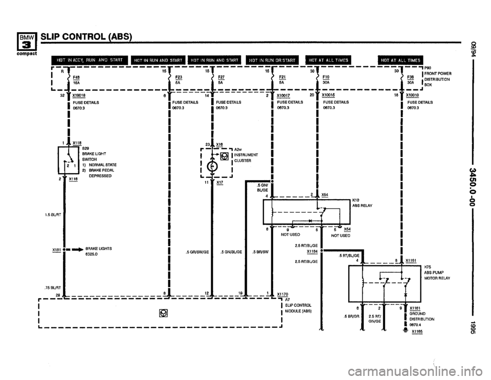 BMW 318ti 1995 E36 Electrical Troubleshooting Manual 