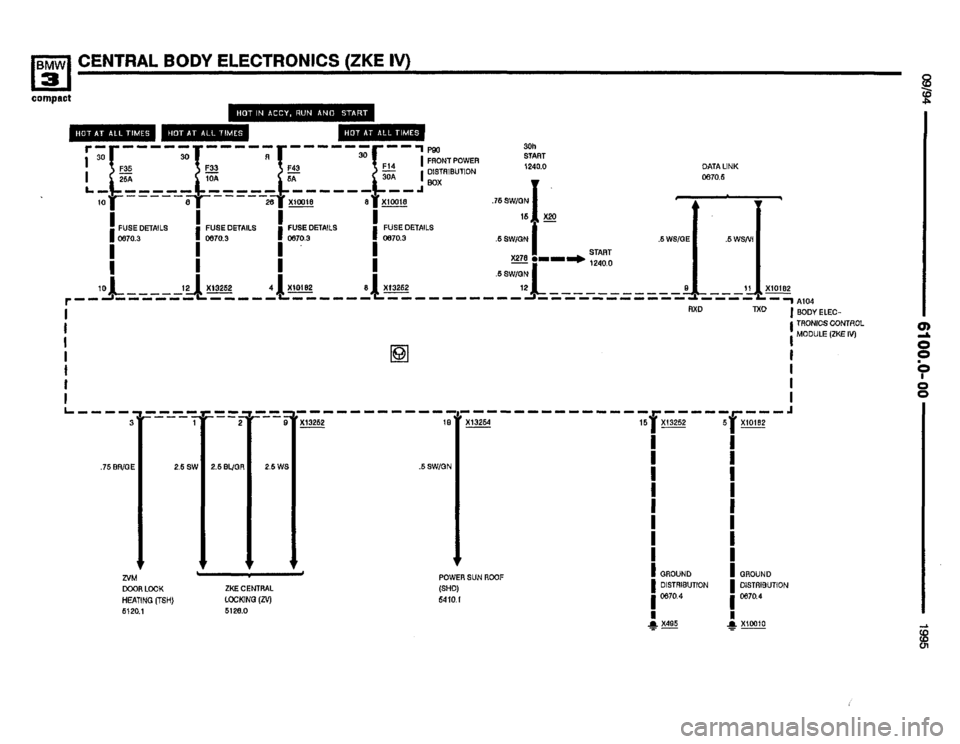 BMW 318ti 1995 E36 Electrical Troubleshooting Manual 