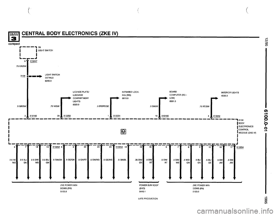 BMW 318ti 1995 E36 Electrical Troubleshooting Manual 