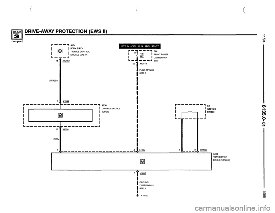BMW 318ti 1995 E36 Electrical Troubleshooting Manual 