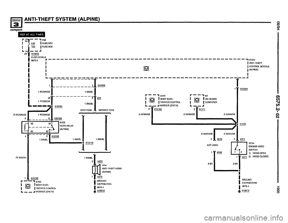 BMW 318ti 1995 E36 Electrical Troubleshooting Manual BMW 318ti 1995 E36 Electrical Troubleshooting Manual