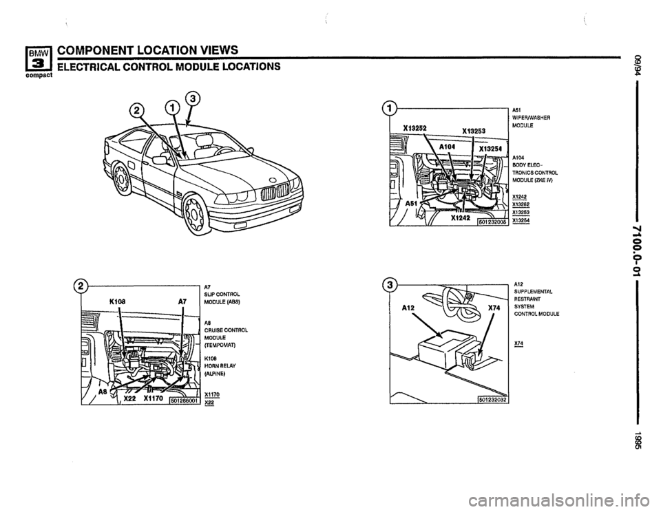 BMW 318ti 1995 E36 Electrical Troubleshooting Manual 