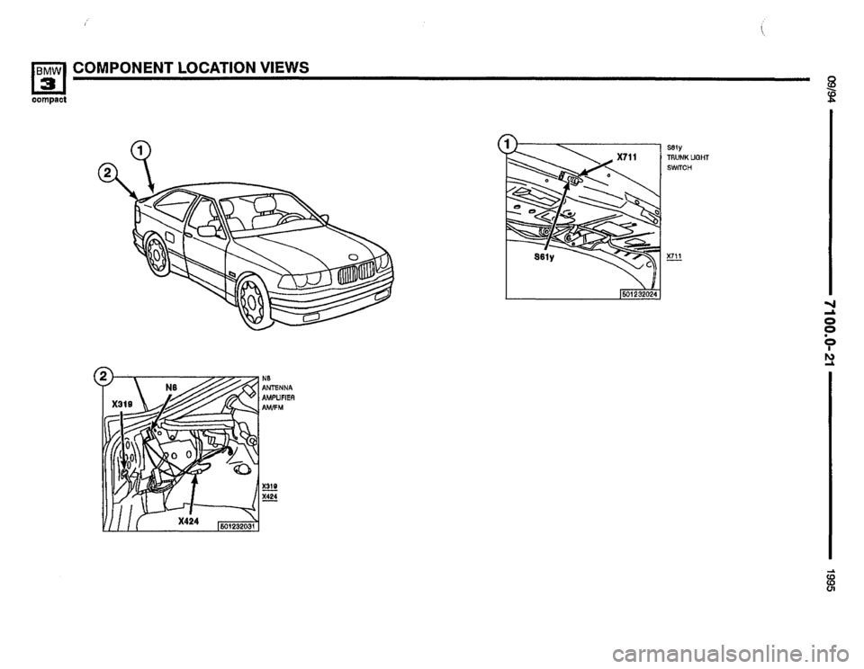 BMW 318ti 1995 E36 Electrical Troubleshooting Manual 