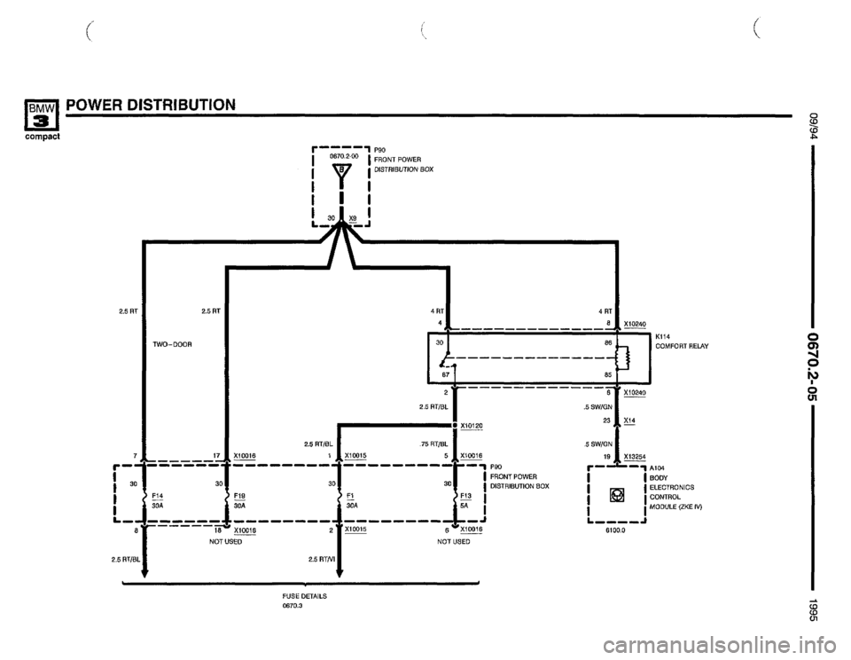 BMW 318ti 1995 E36 Electrical Troubleshooting Manual 