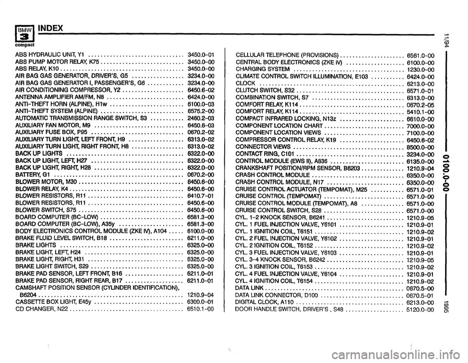 BMW 318ti 1995 E36 Electrical Troubleshooting Manual 