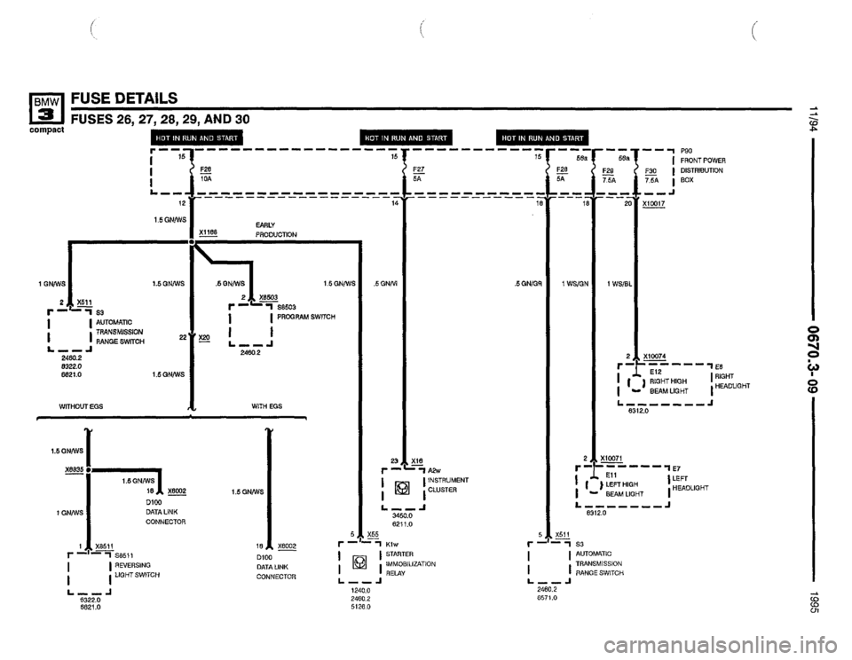 BMW 318ti 1995 E36 Electrical Troubleshooting Manual 