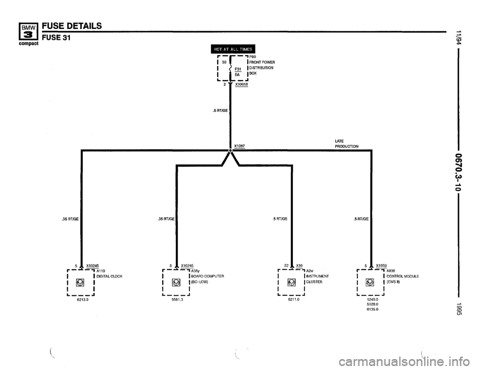 BMW 318ti 1995 E36 Electrical Troubleshooting Manual 