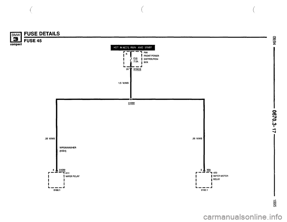 BMW 318ti 1995 E36 Electrical Troubleshooting Manual 