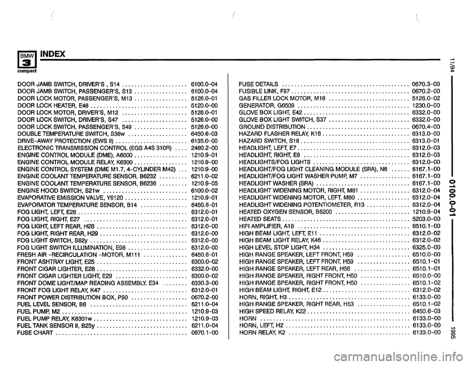 BMW 318ti 1995 E36 Electrical Troubleshooting Manual BMW 318ti 1995 E36 Electrical Troubleshooting Manual, Page 6