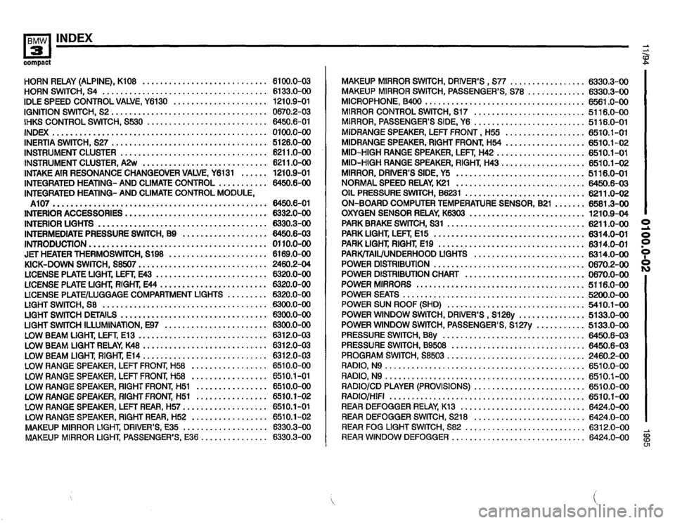 BMW 318ti 1995 E36 Electrical Troubleshooting Manual 