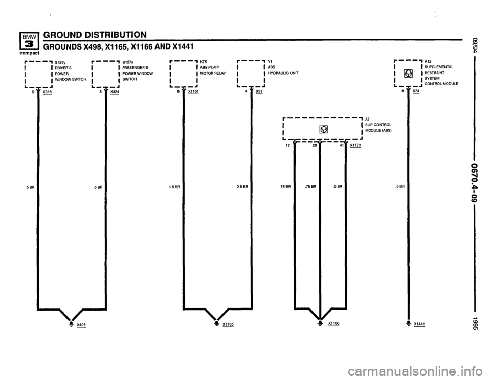 BMW 318ti 1995 E36 Electrical Troubleshooting Manual 