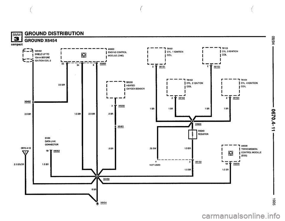 BMW 318ti 1995 E36 Electrical Troubleshooting Manual 