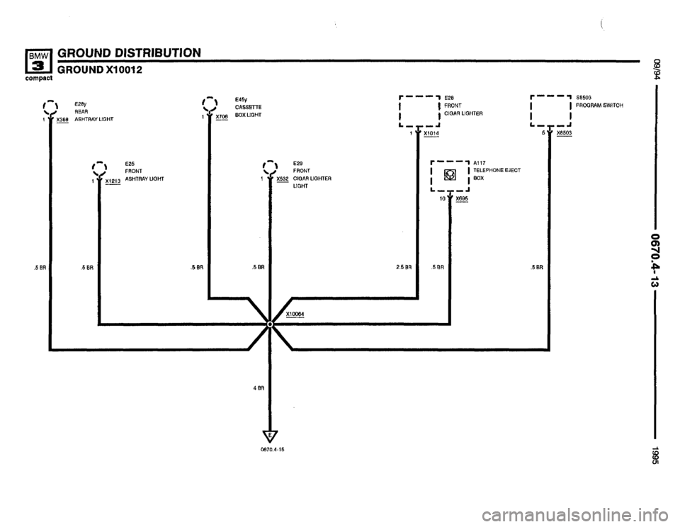 BMW 318ti 1995 E36 Electrical Troubleshooting Manual 