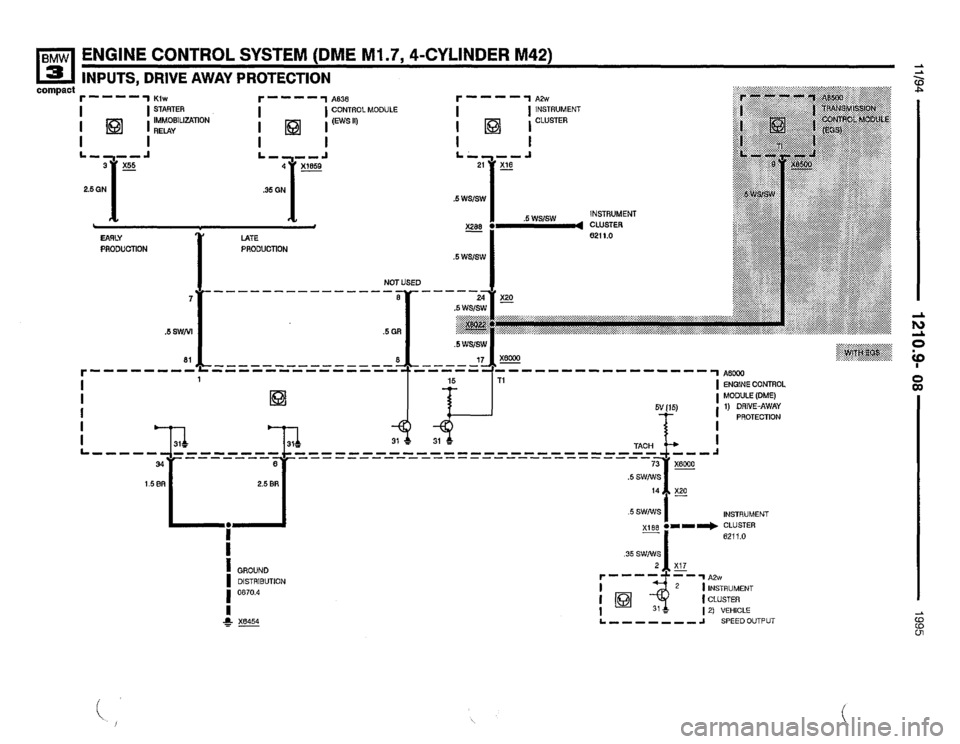 BMW 318ti 1995 E36 Electrical Troubleshooting Manual 