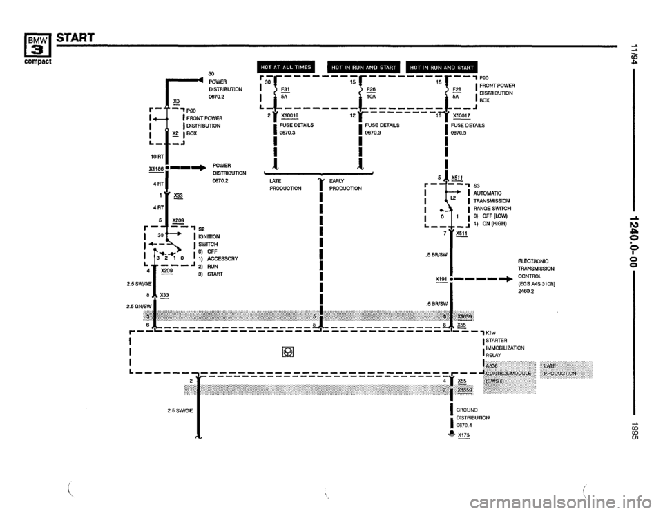 BMW 318ti 1995 E36 Electrical Troubleshooting Manual 