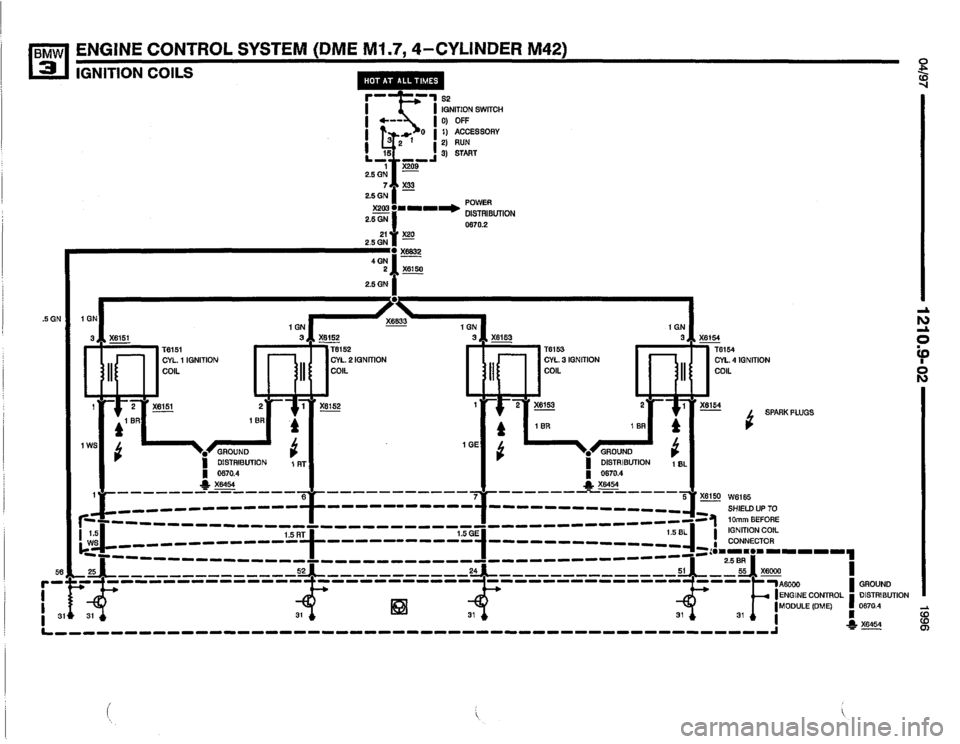 BMW M3 1996 E36 Electrical Troubleshooting Manual 