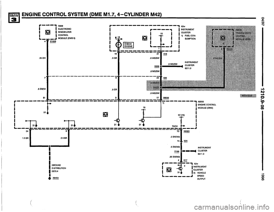 BMW M3 1996 E36 Electrical Troubleshooting Manual 