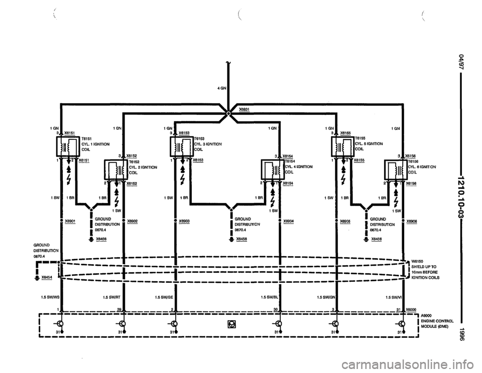 BMW M3 1996 E36 Electrical Troubleshooting Manual 