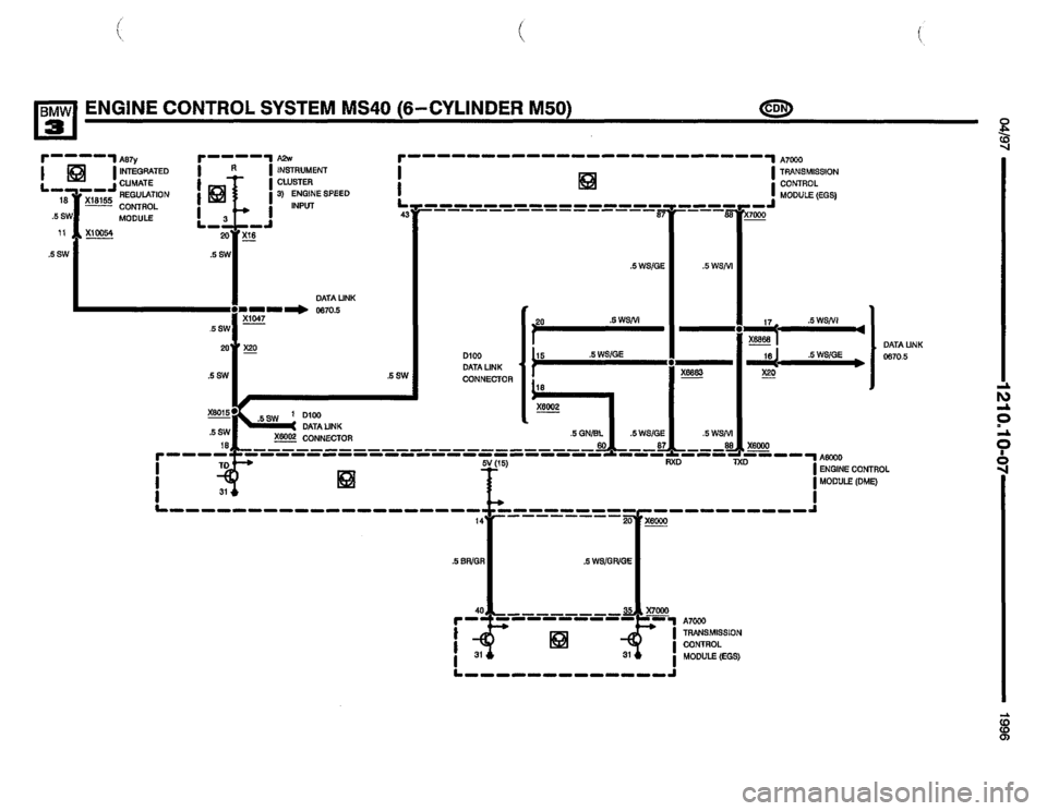 BMW M3 1996 E36 Electrical Troubleshooting Manual 