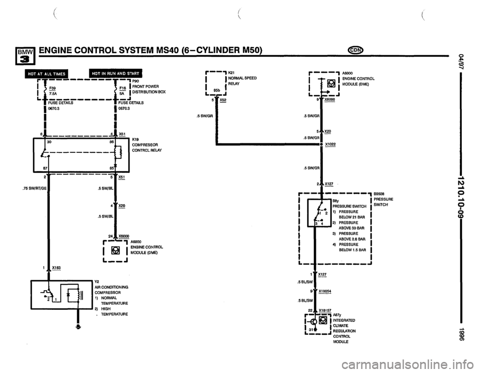 BMW M3 1996 E36 Electrical Troubleshooting Manual 