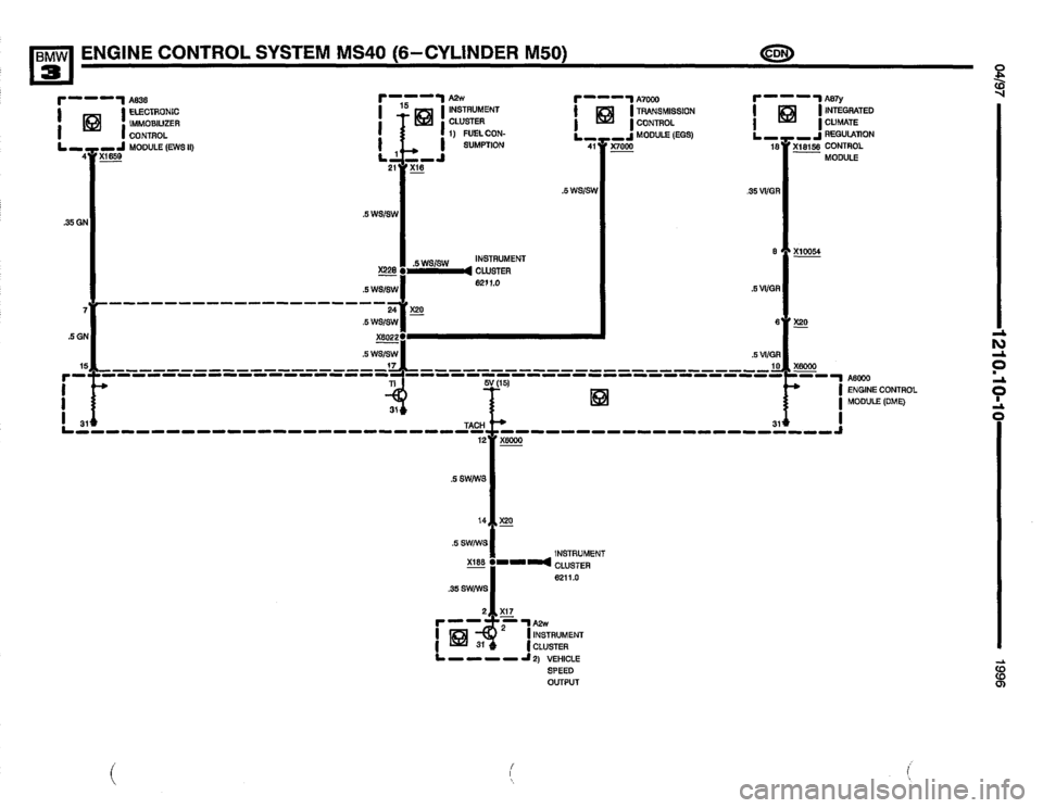 BMW M3 1996 E36 Electrical Troubleshooting Manual 