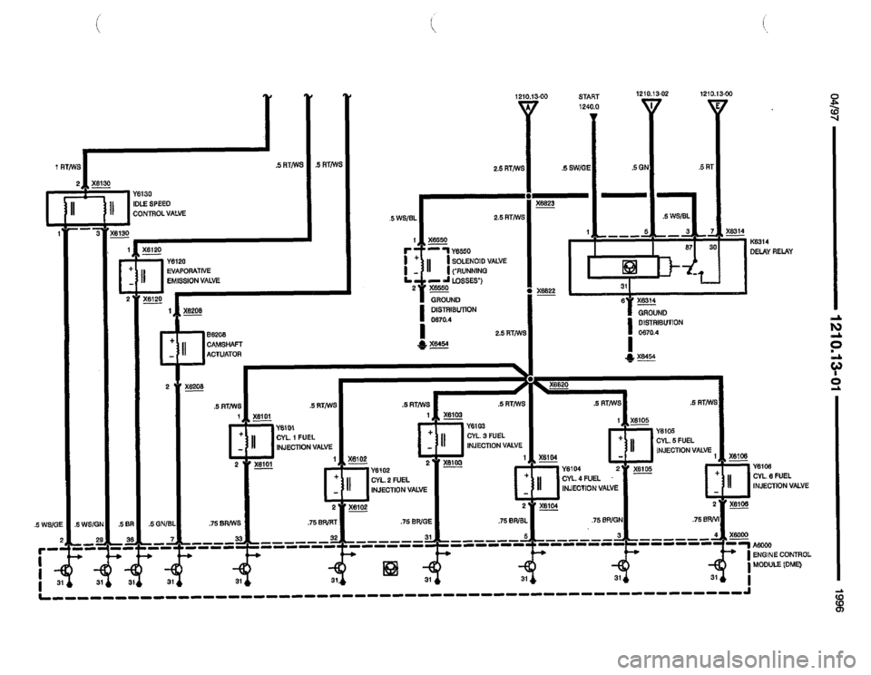 BMW M3 1996 E36 Electrical Troubleshooting Manual 