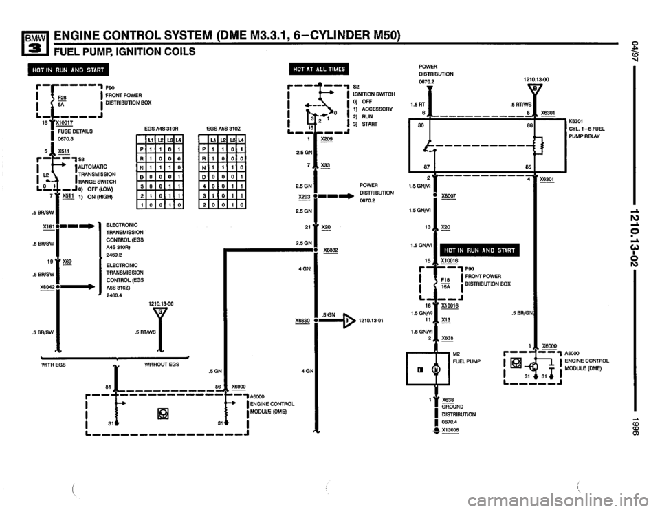 BMW M3 1996 E36 Electrical Troubleshooting Manual 