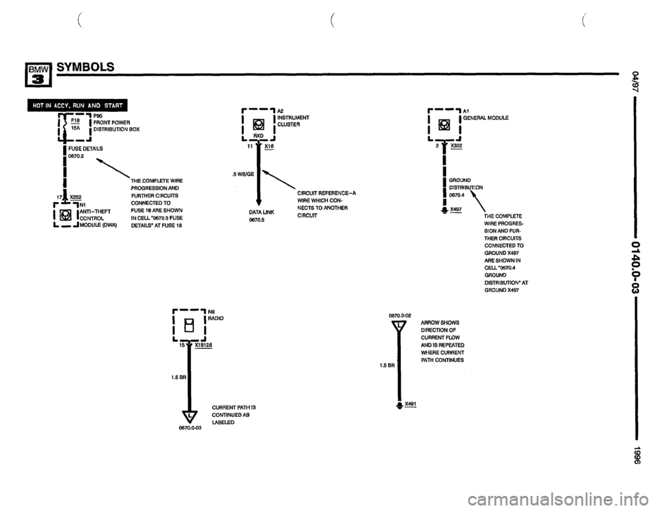 BMW 318i 1996 E36 Electrical Troubleshooting Manual 