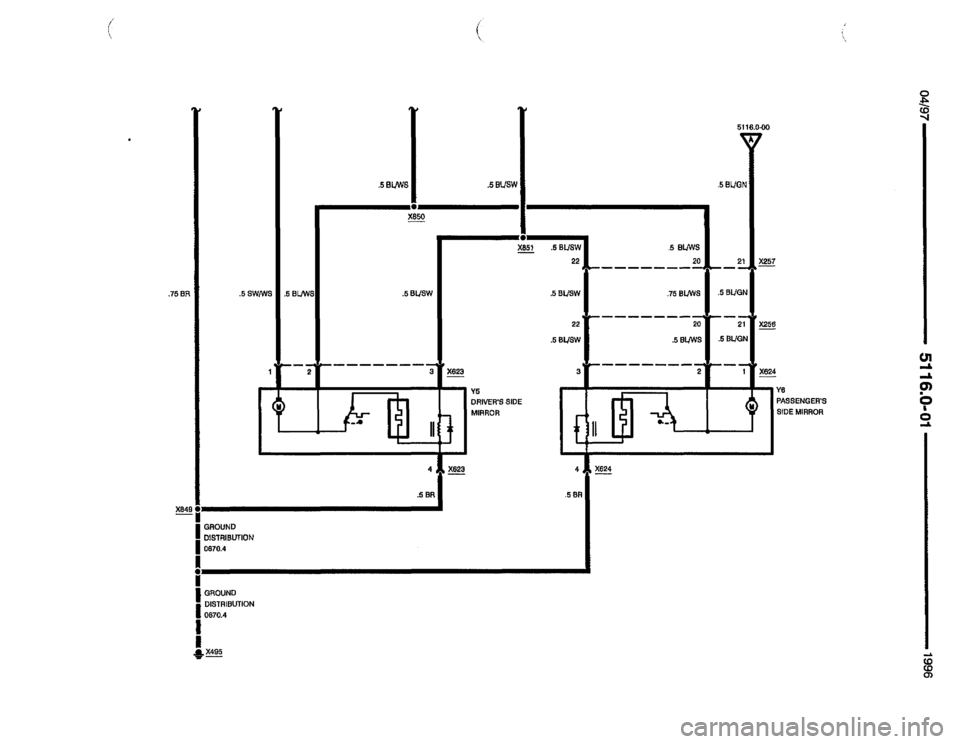 BMW 318i 1996 E36 Electrical Troubleshooting Manual (502 Pages), Page