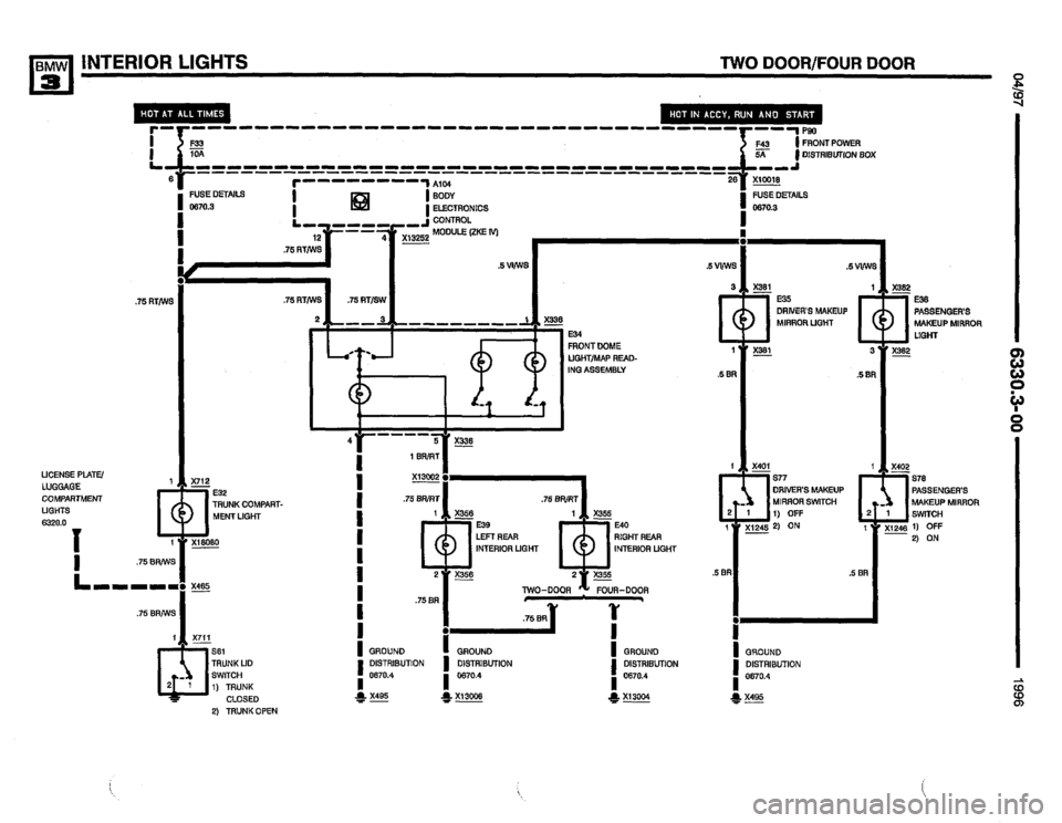 BMW 325i 1996 E36 Electrical Troubleshooting Manual BMW 325i 1996 E36 Electrical Troubleshooting Manual