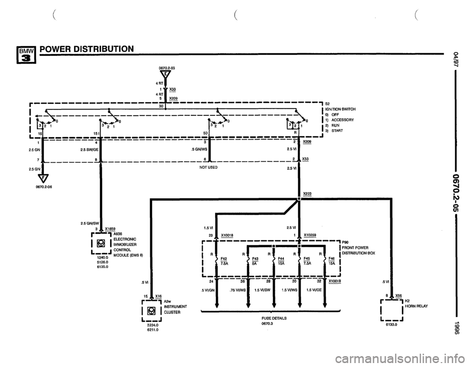 BMW 318i 1996 E36 Electrical Troubleshooting Manual 