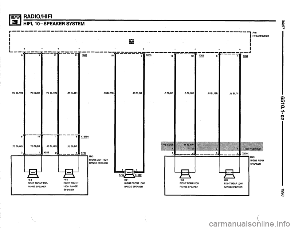 BMW 328i 1996 E36 Electrical Troubleshooting Manual 